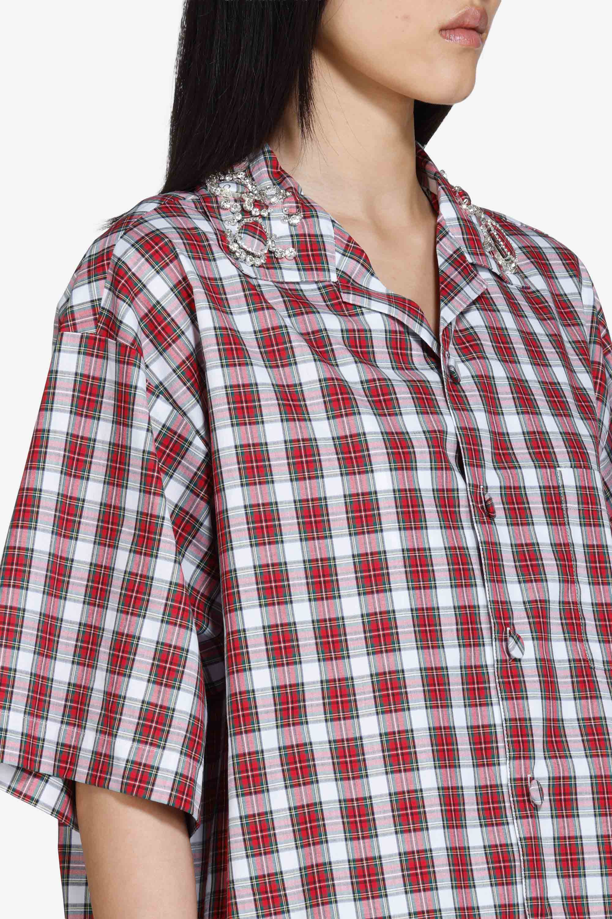 Camicia a maniche corte a quadretti - Image 5