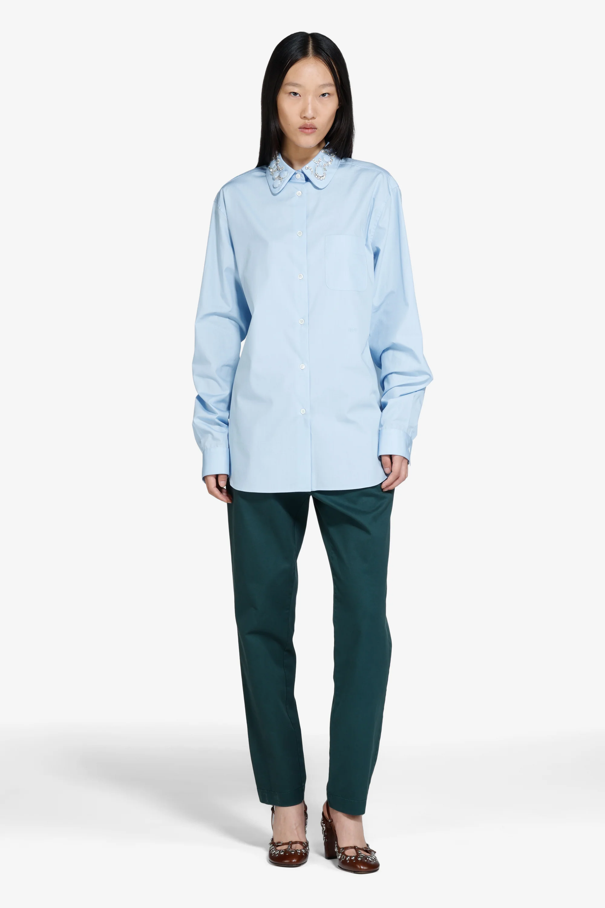 Camicia con colletto decorato - Image 2