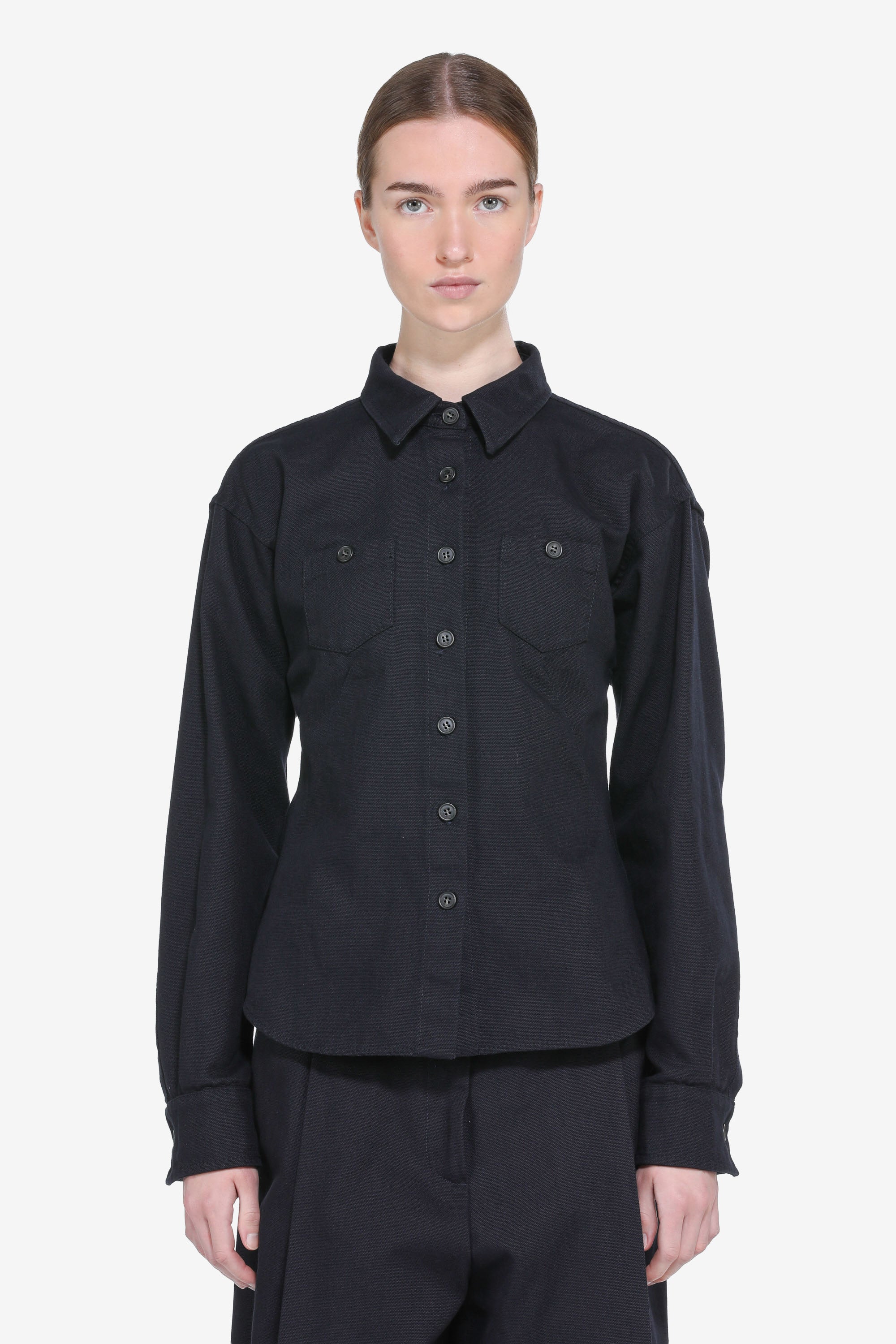Camicia in denim con taschine