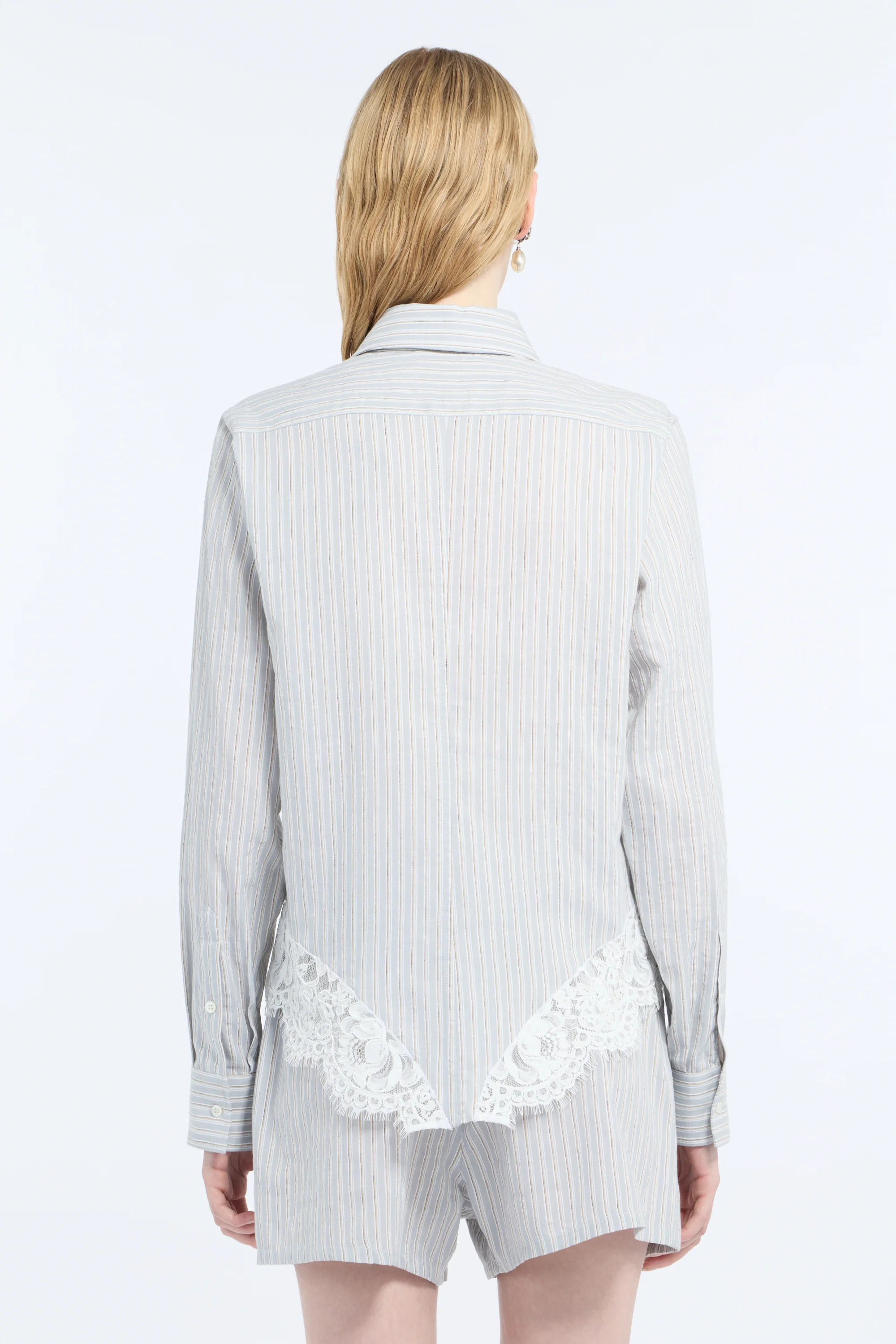 Camicia in mussola di cotone e lino - Image 2