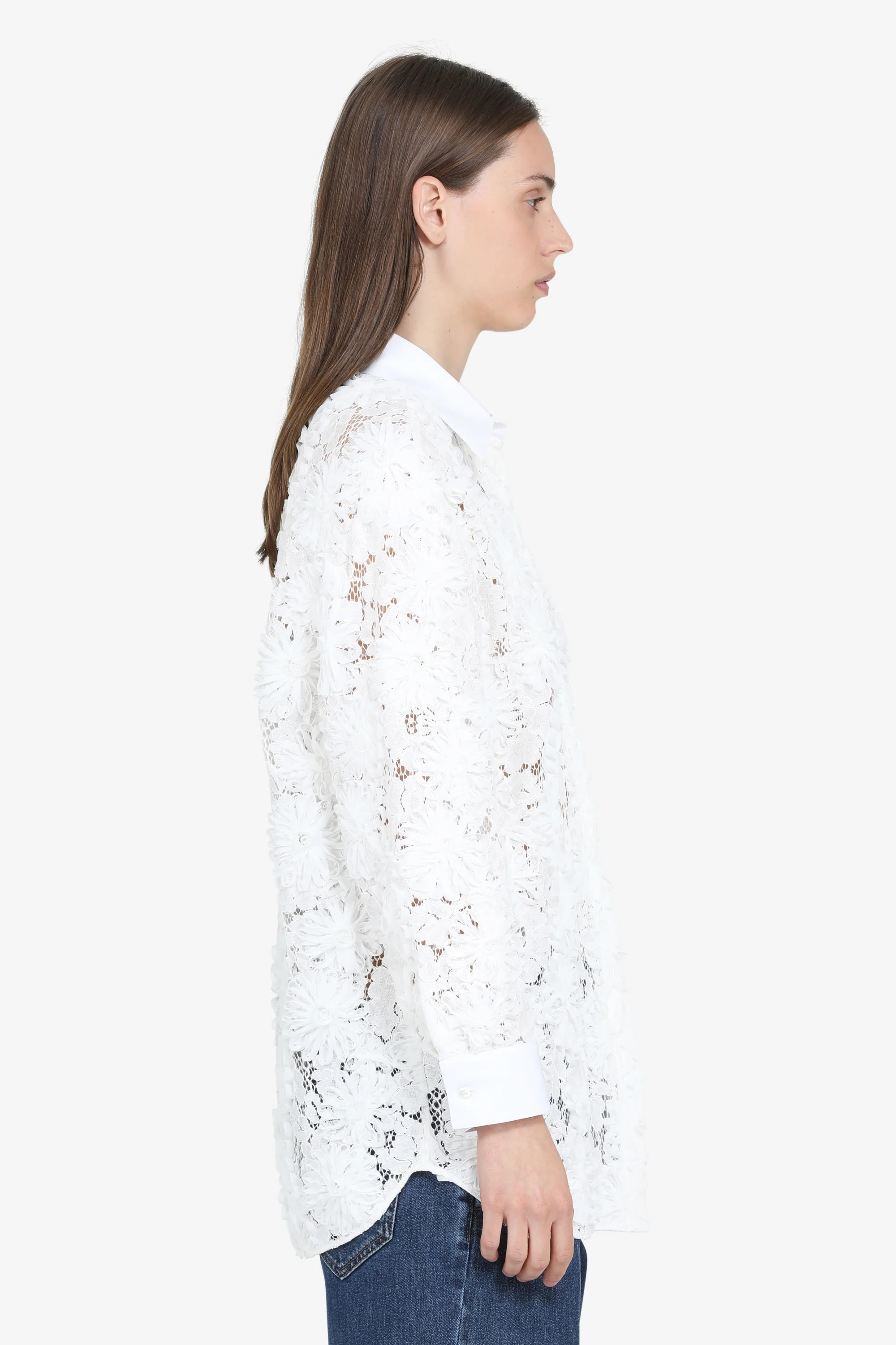 Camicia in pizzo con maniche lunghe - Image 4