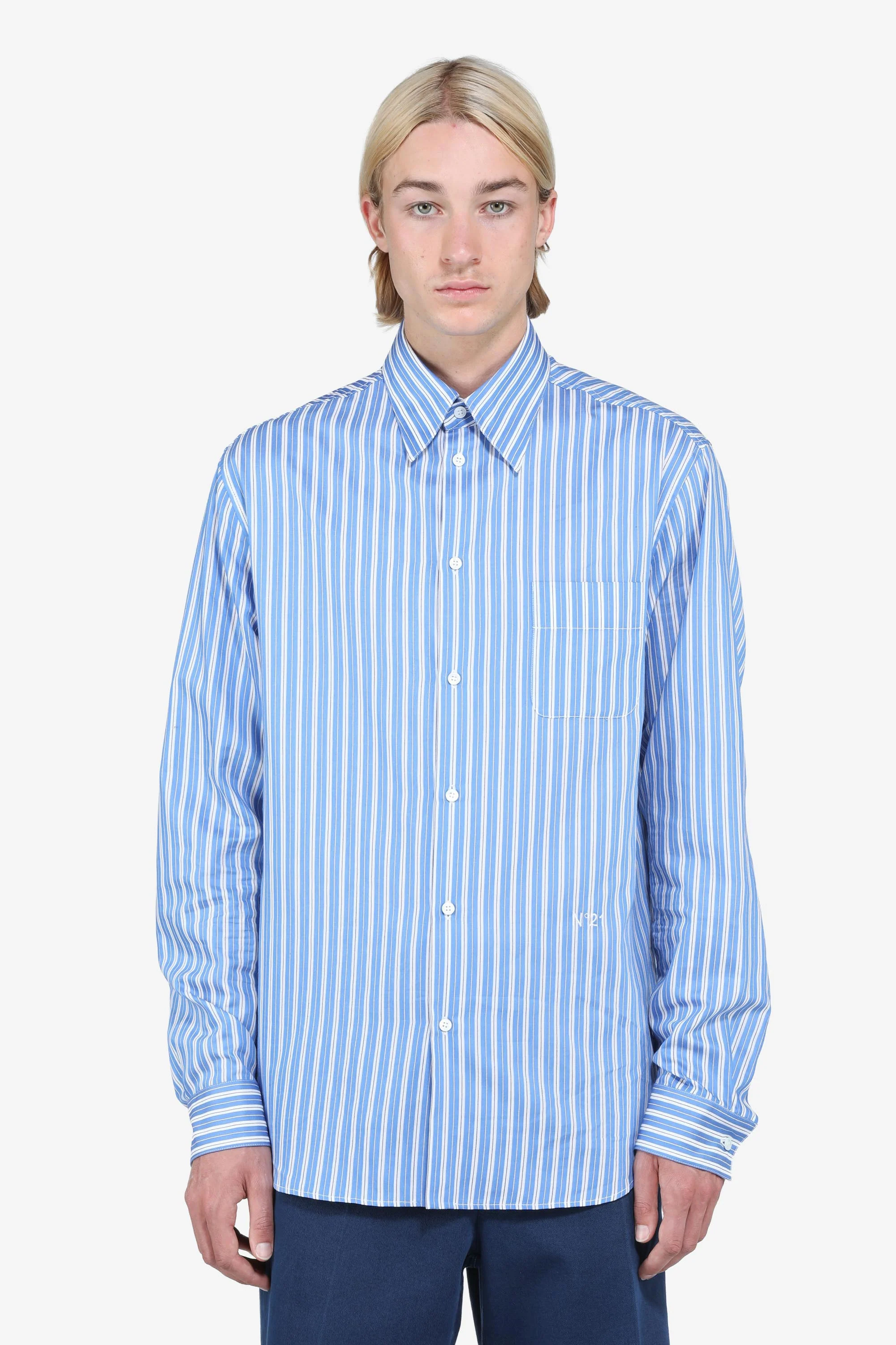 Camicia maniche lunghe a righe