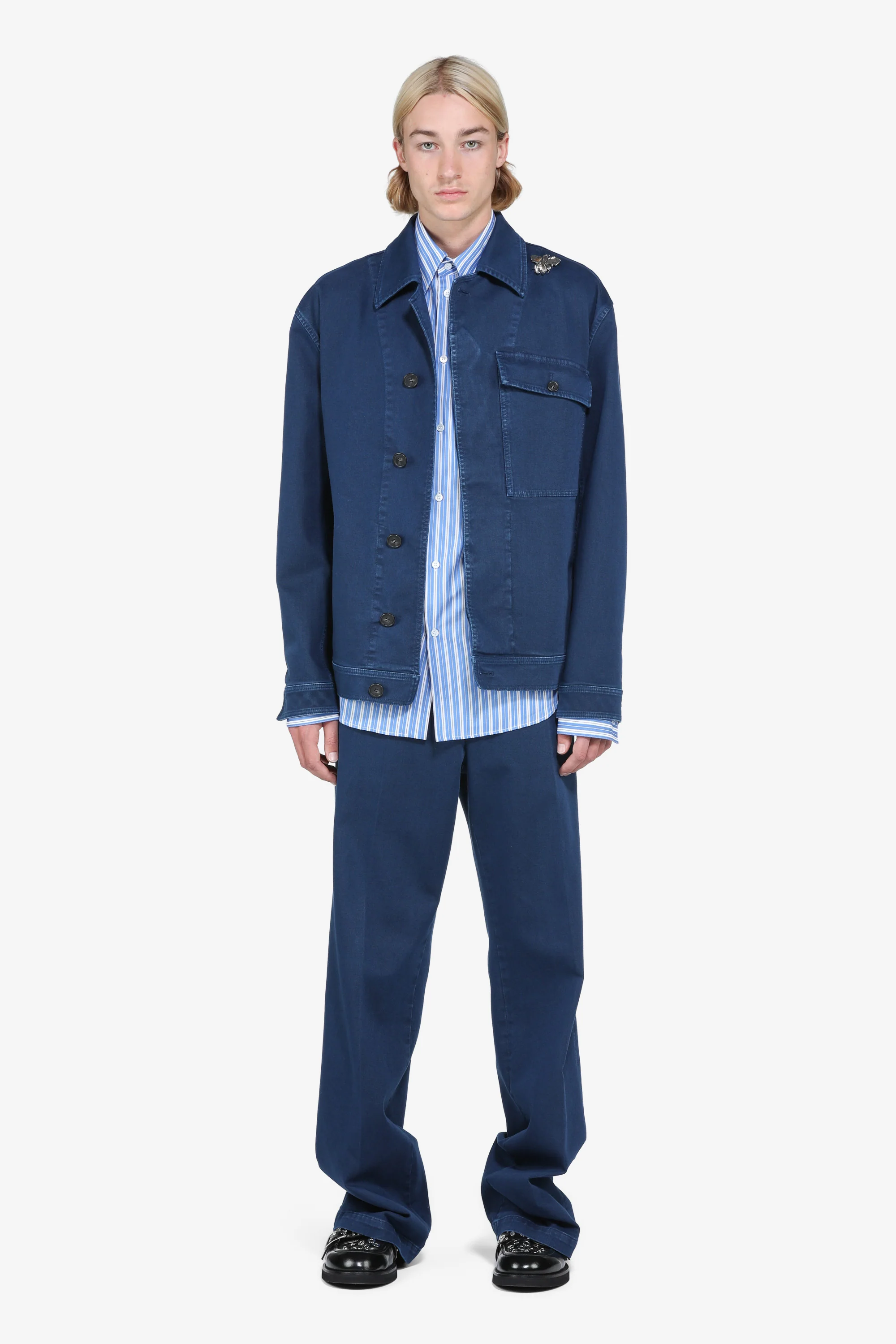 Camicia maniche lunghe a righe - Image 2
