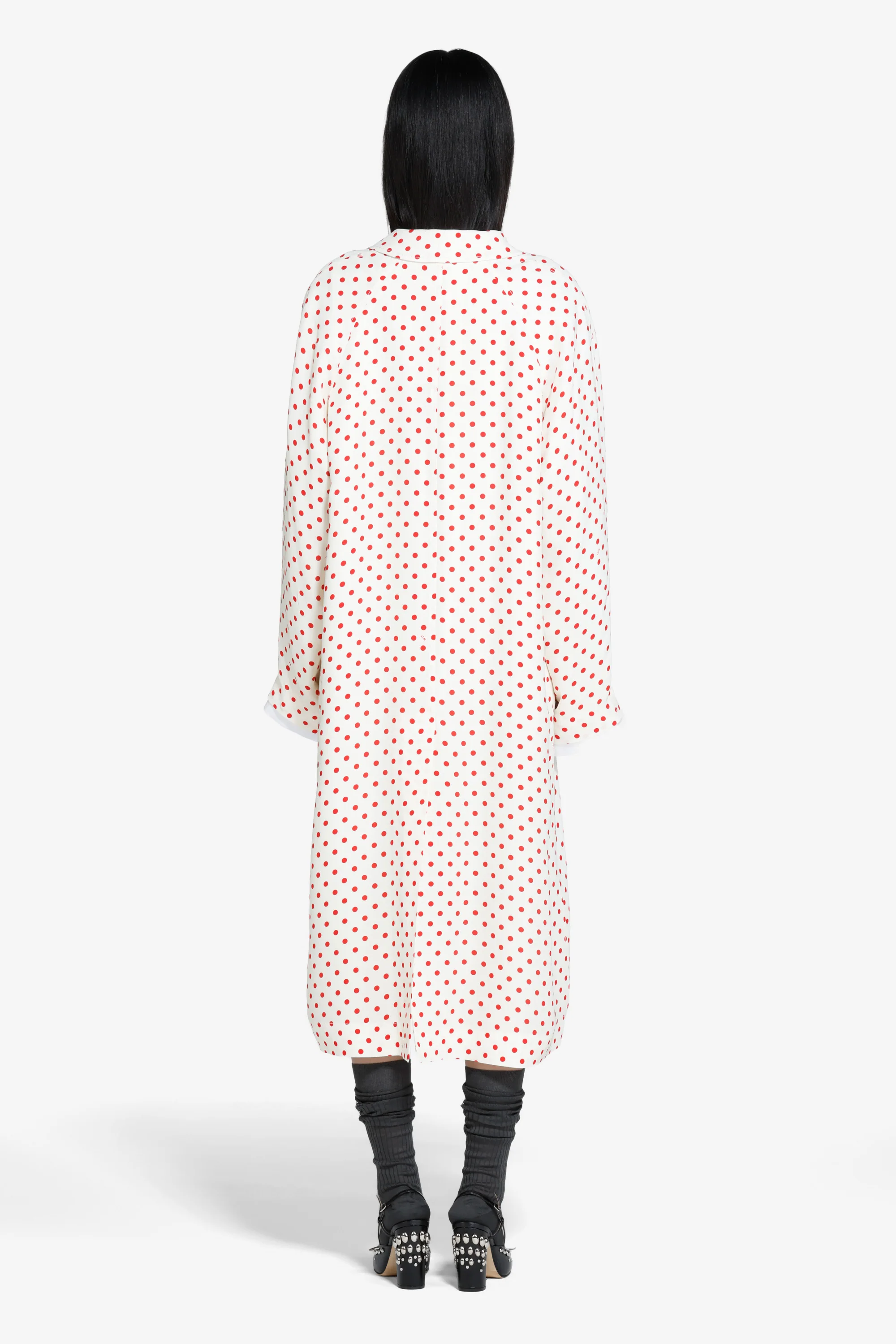 Cappotto lungo a pois - Image 2