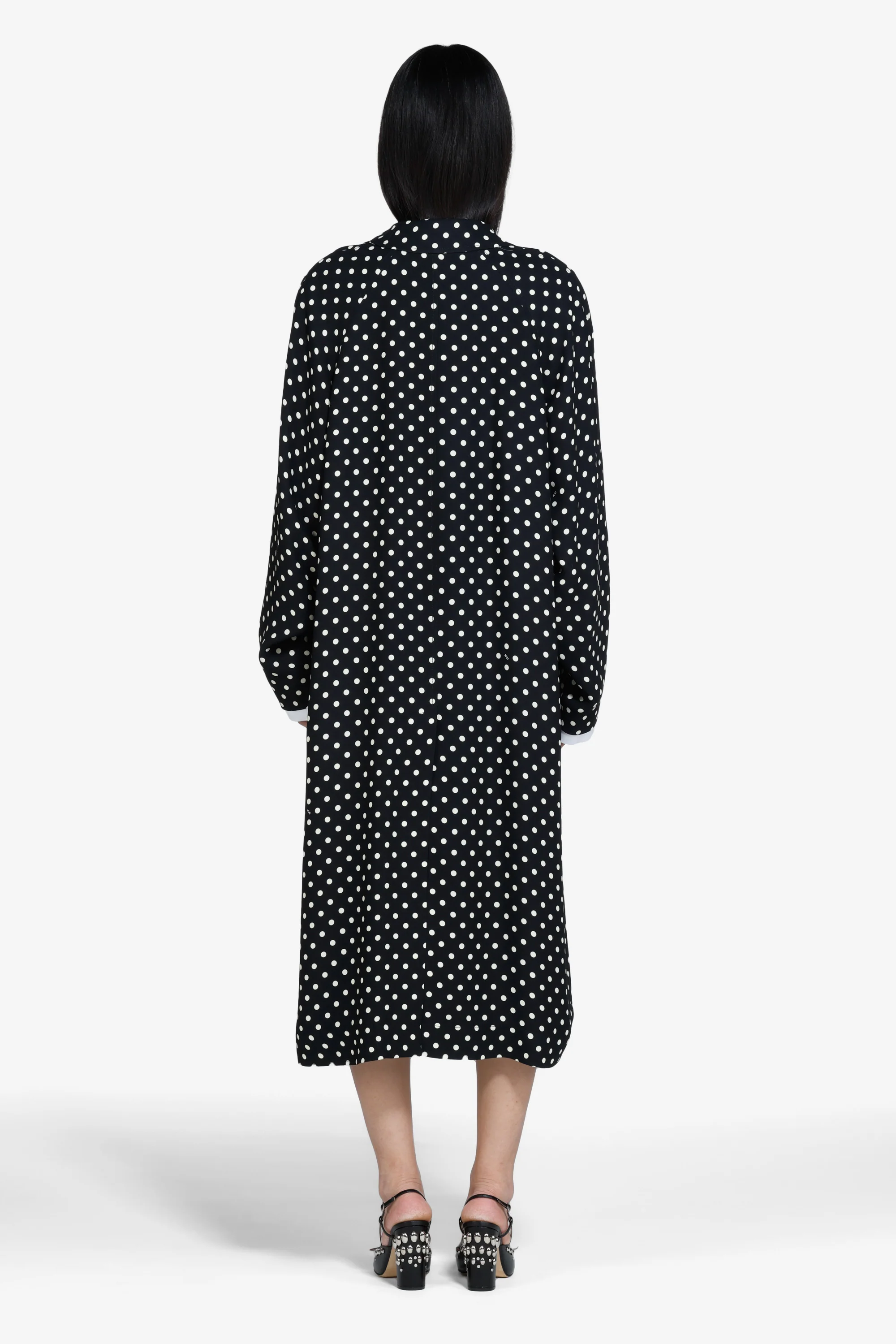 Cappotto lungo a pois - Image 2