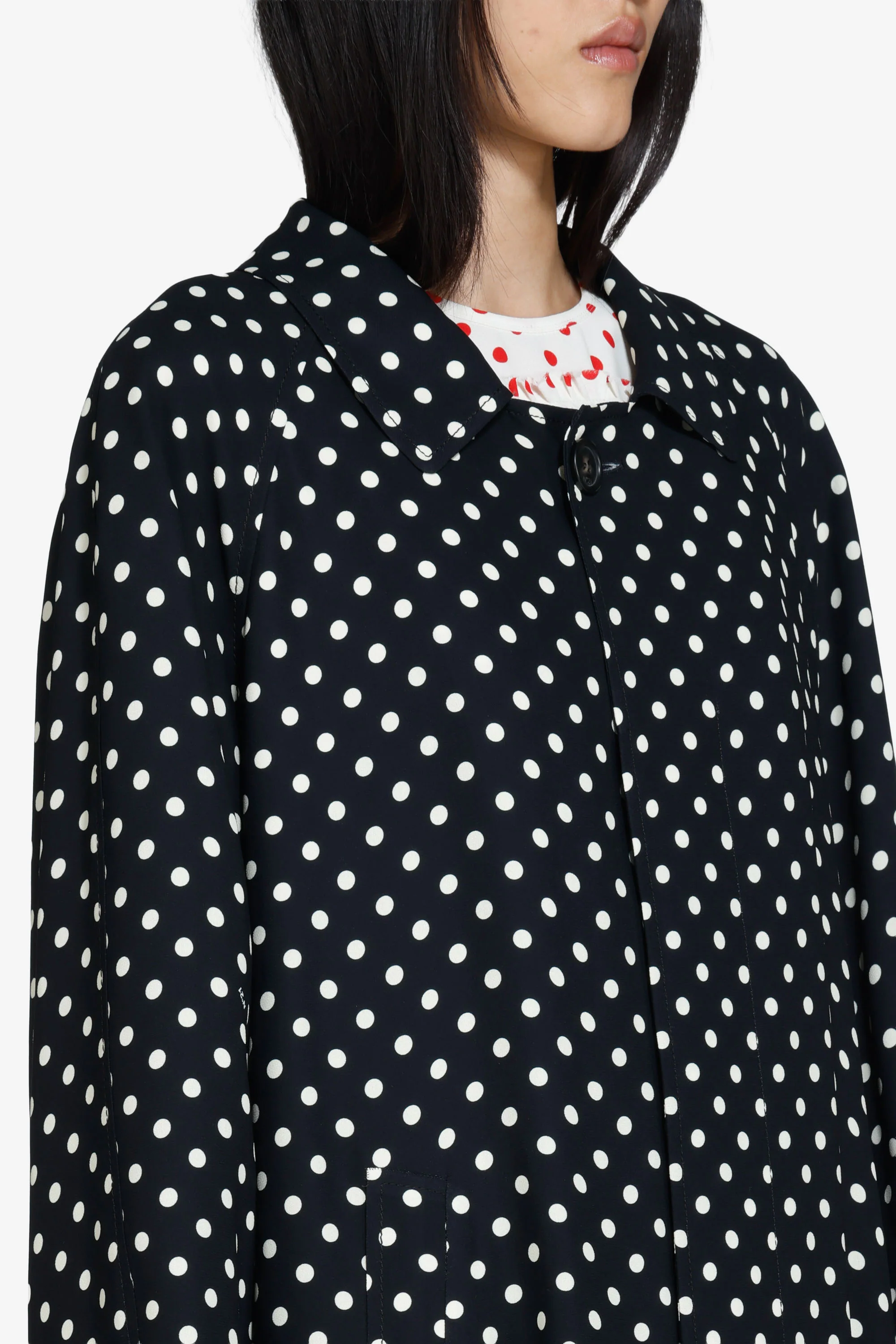 Cappotto lungo a pois - Image 5