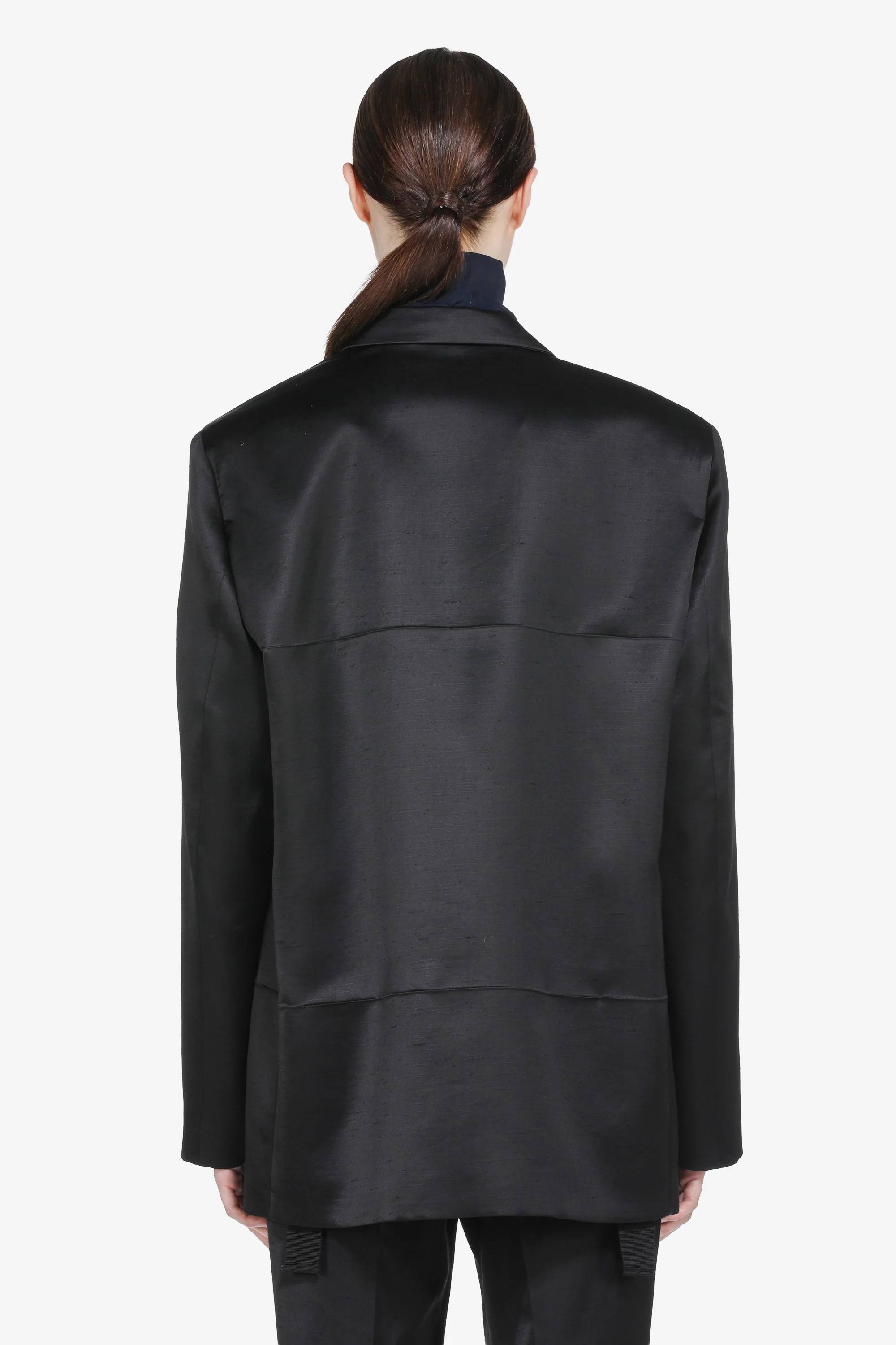 Giacca maschile monopetto in shantung - Image 2