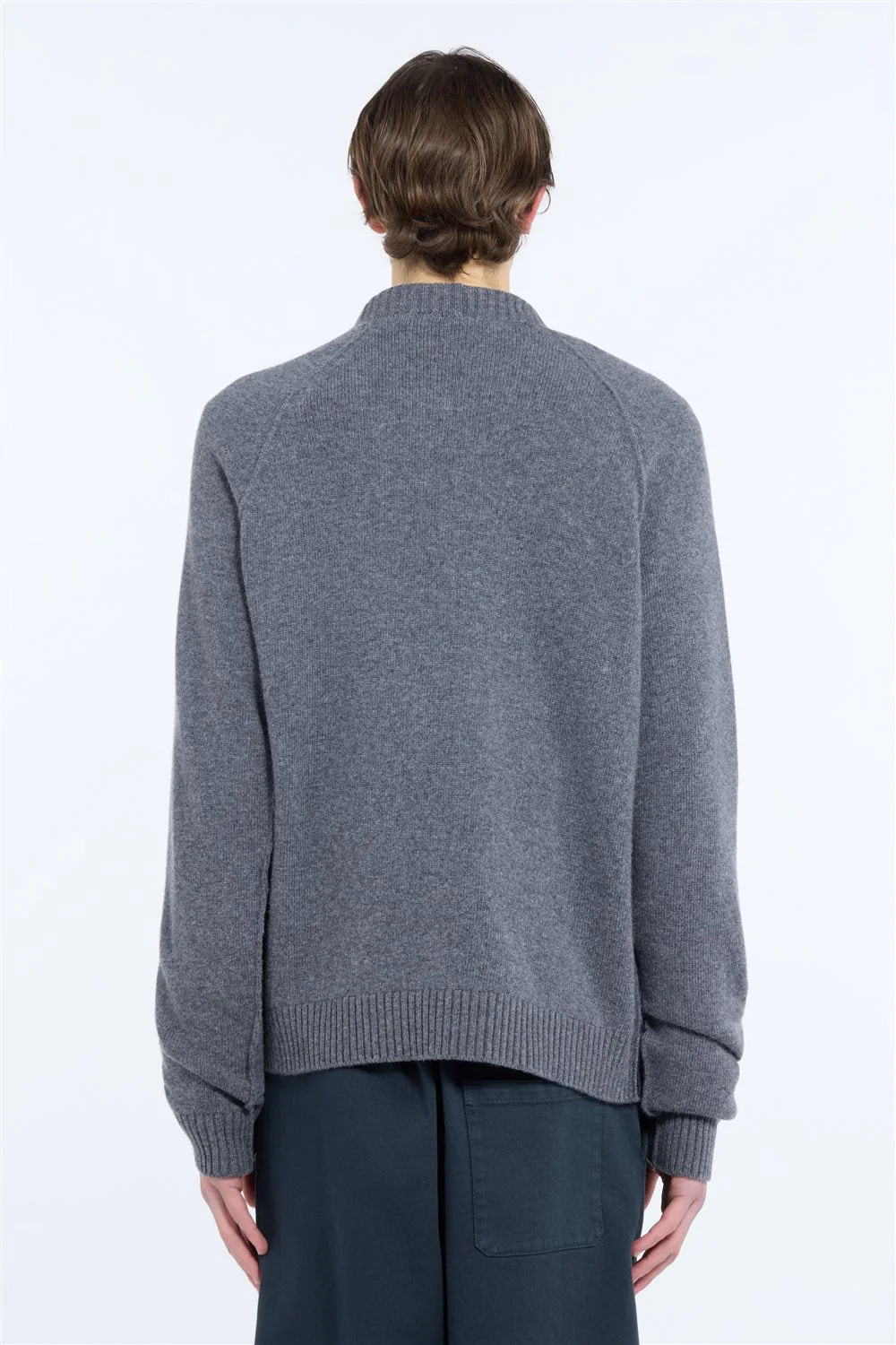 Maglia girocollo in lana con logo jacquard - Image 2