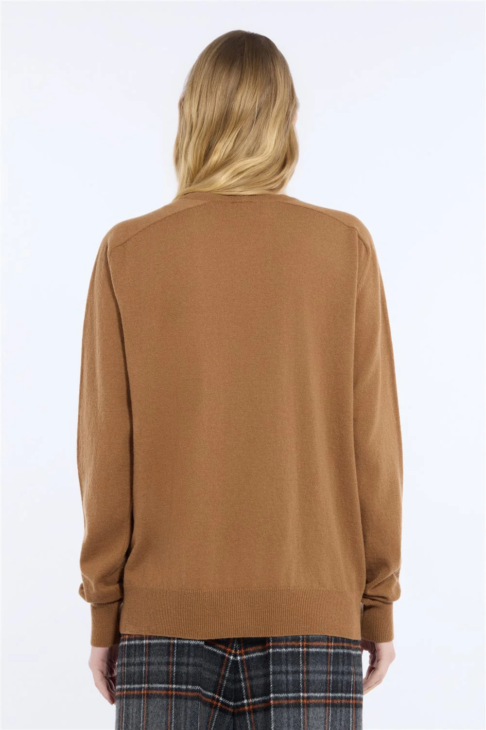 Maglia girocollo in lana con applicazione gioiello - Image 2