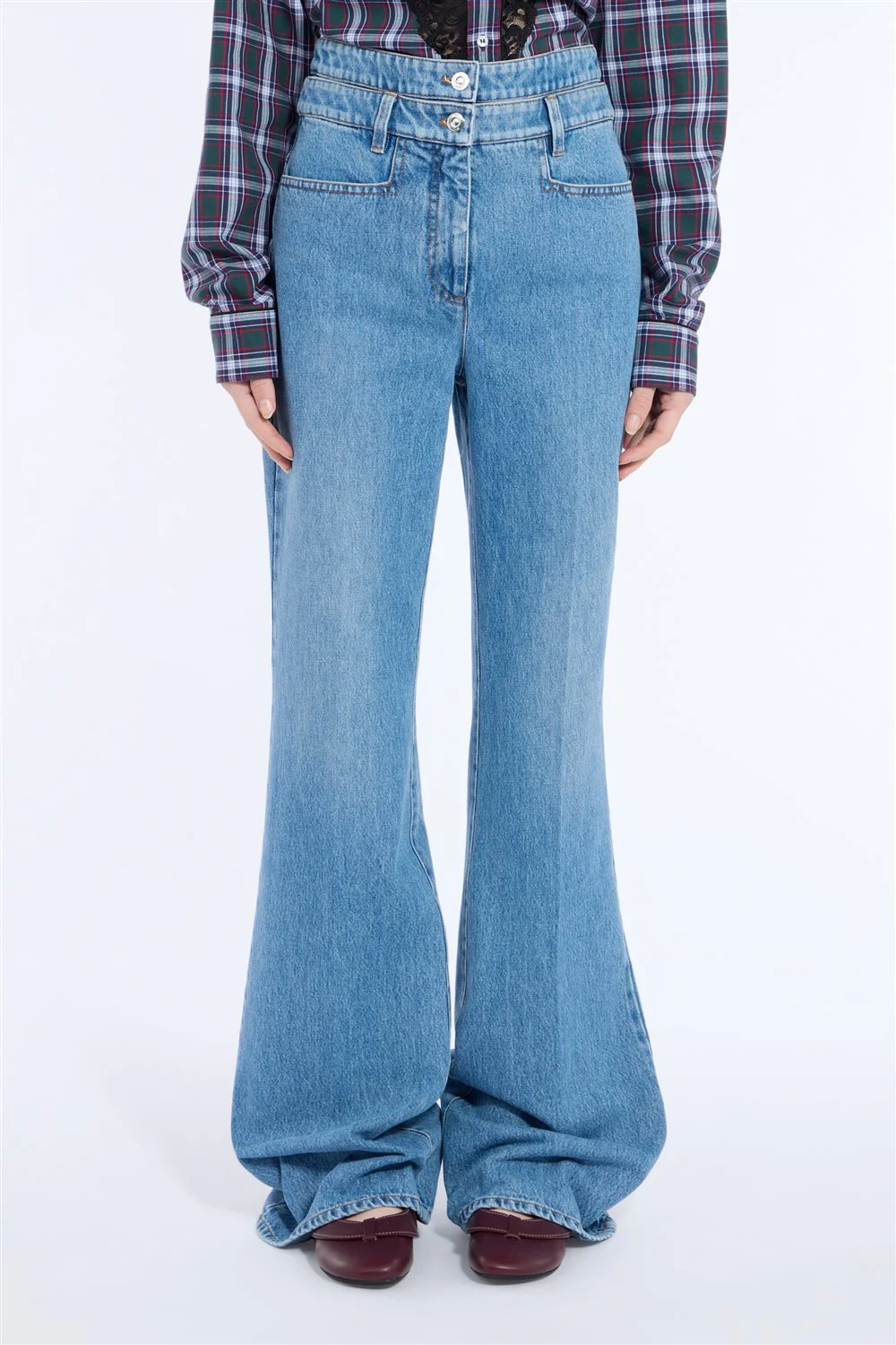 Pantalone 5 tasche in tessuto denim - Image 2