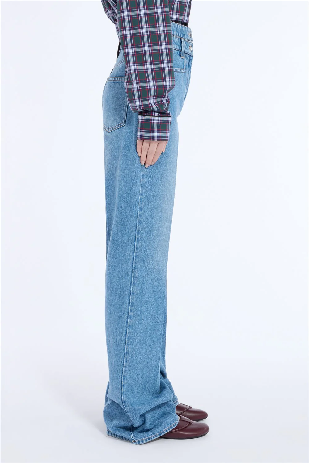 Pantalone 5 tasche in tessuto denim - Image 4