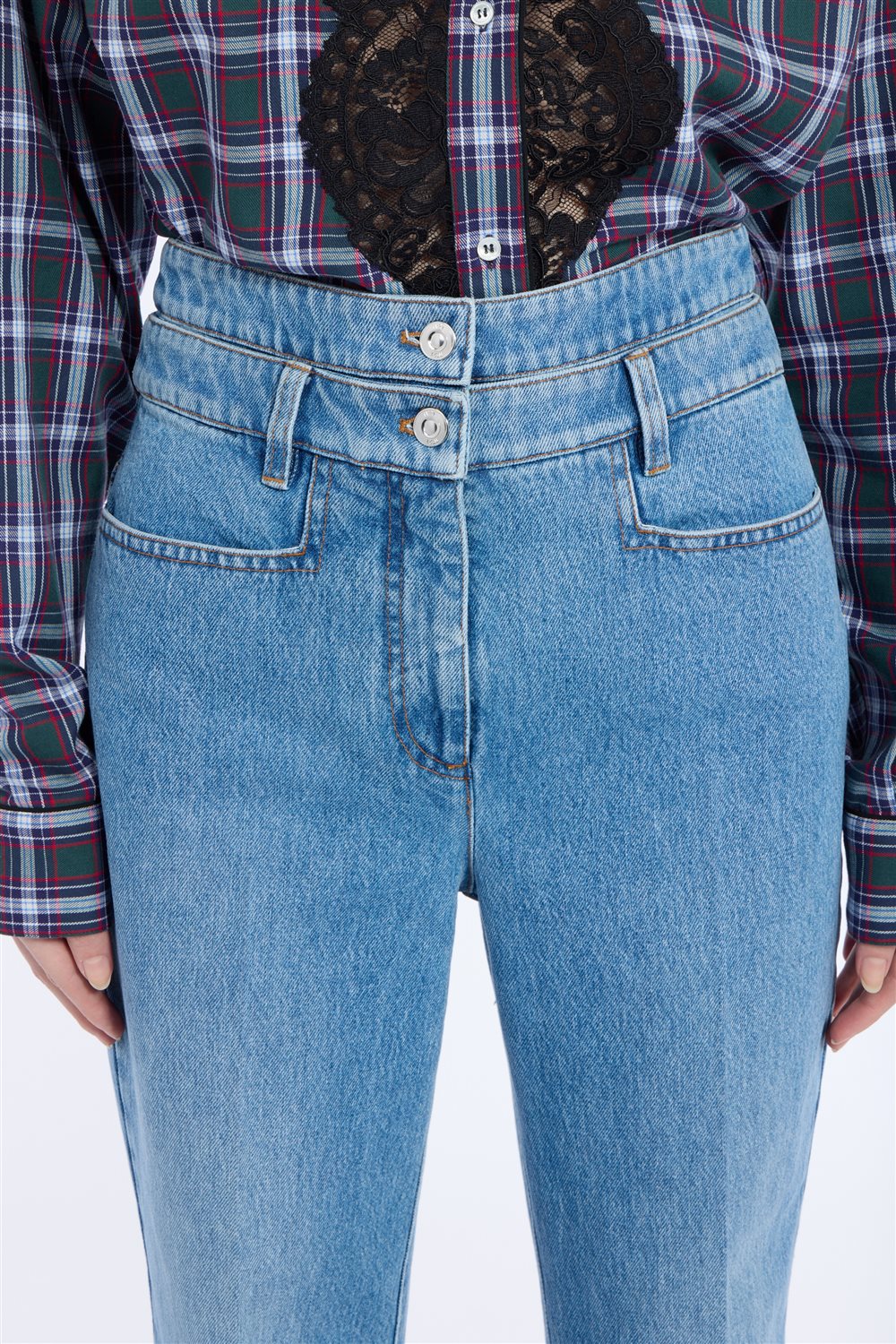 Pantalone 5 tasche in tessuto denim - Image 5