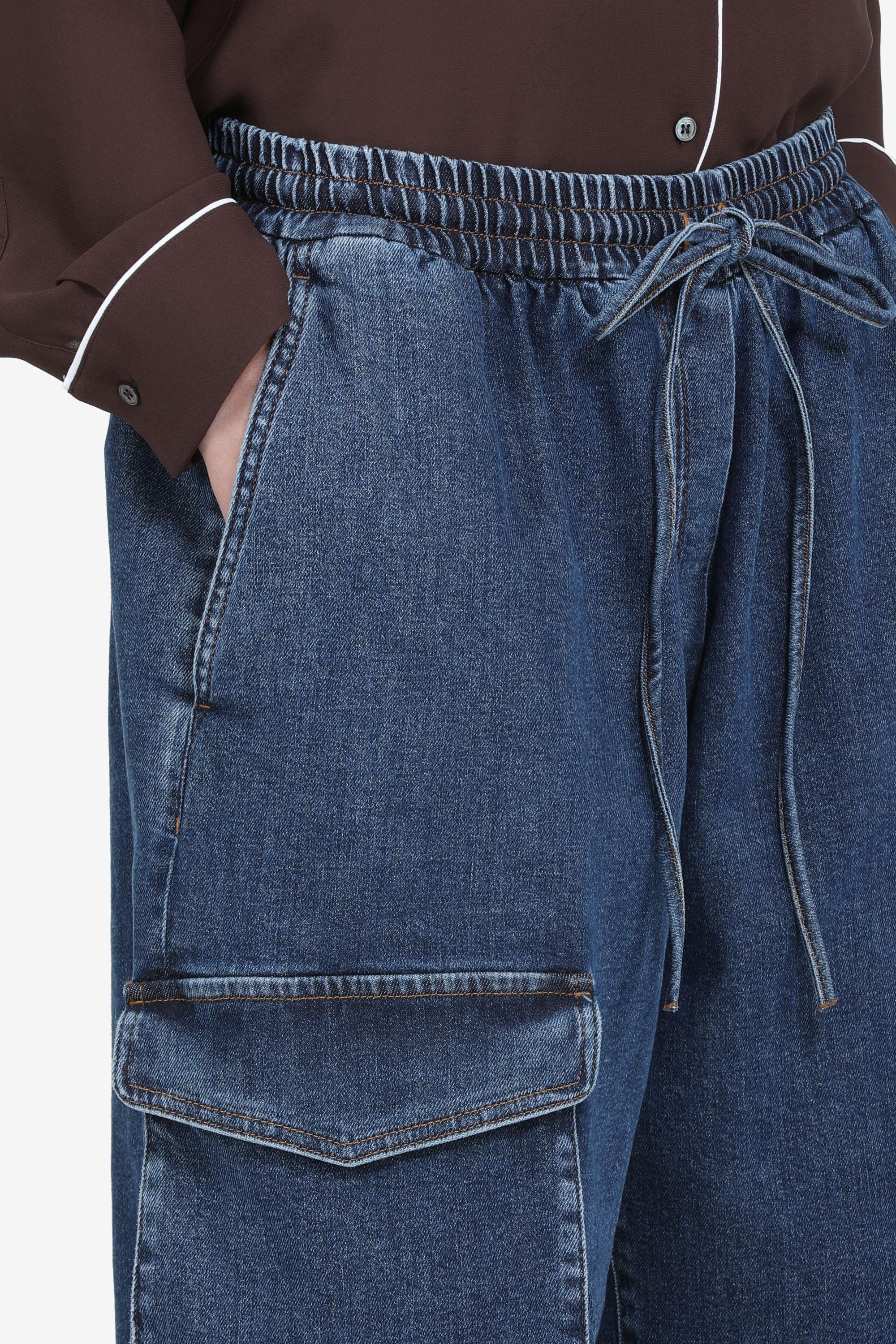 Pantalone in denim al ginocchio - Image 5