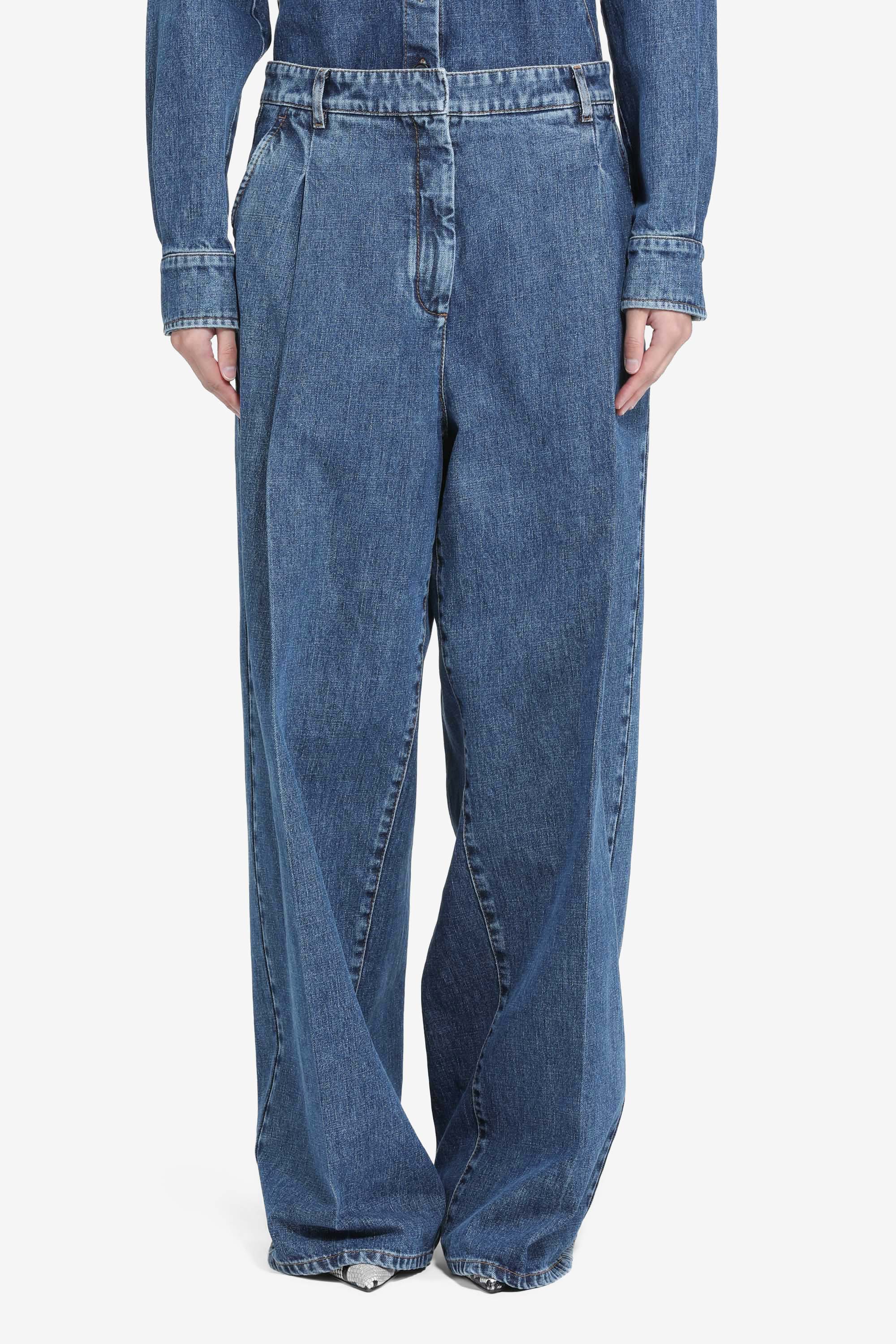 Pantalone palazzo in denim - Image 2