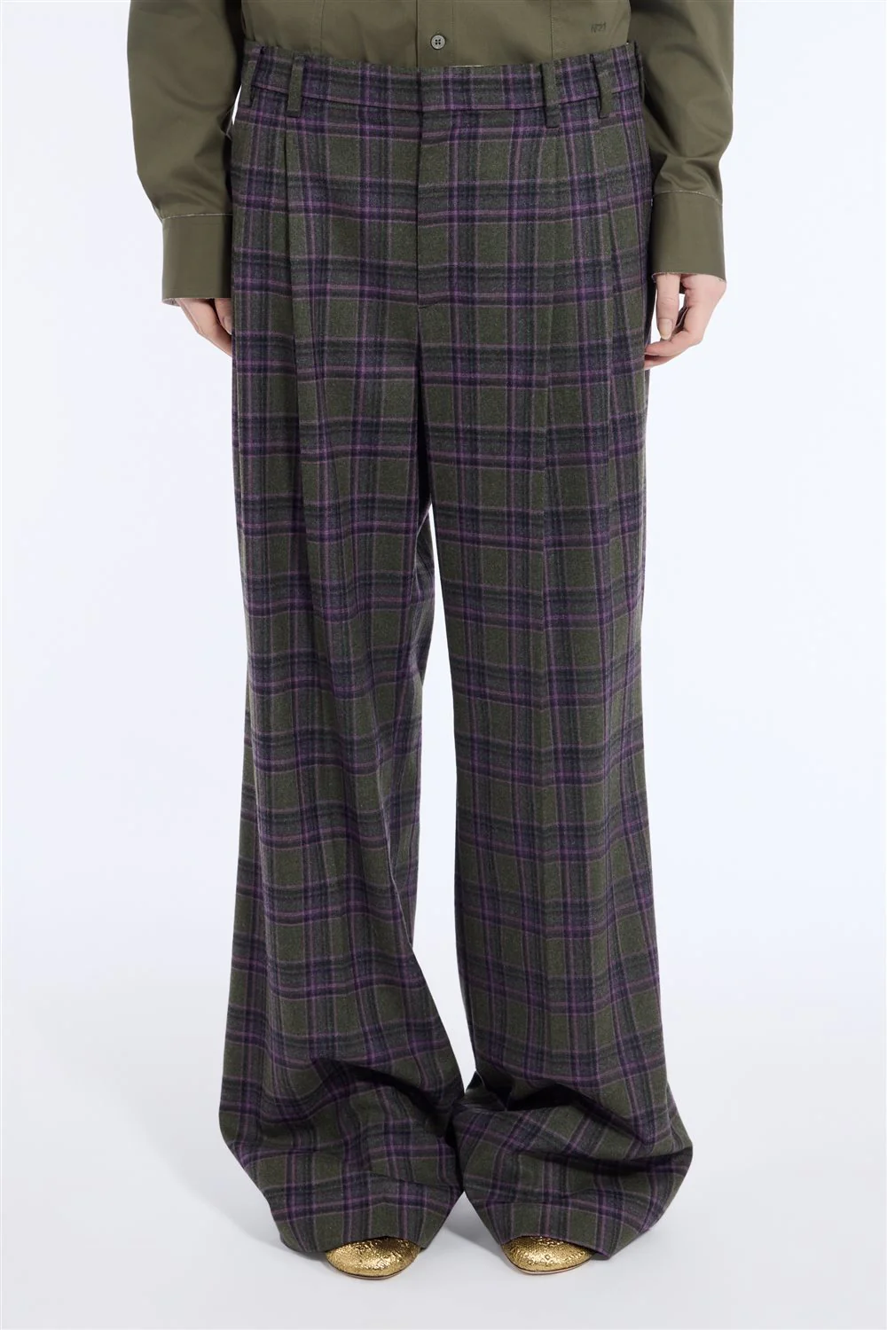 Pantalone ampio misto lana - Image 2