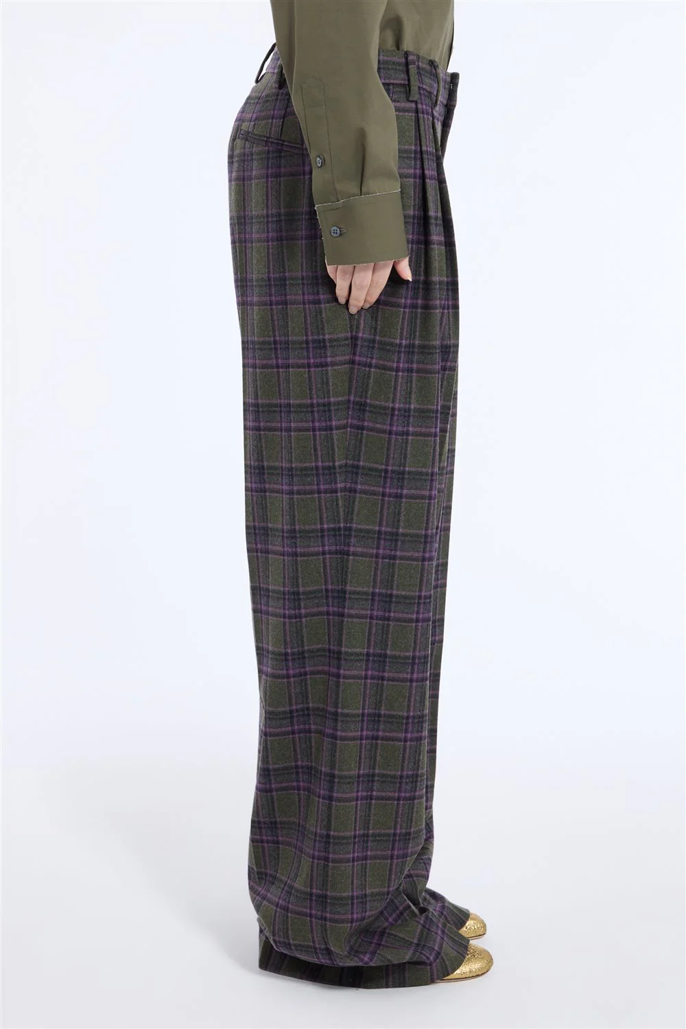 Pantalone ampio misto lana - Image 4