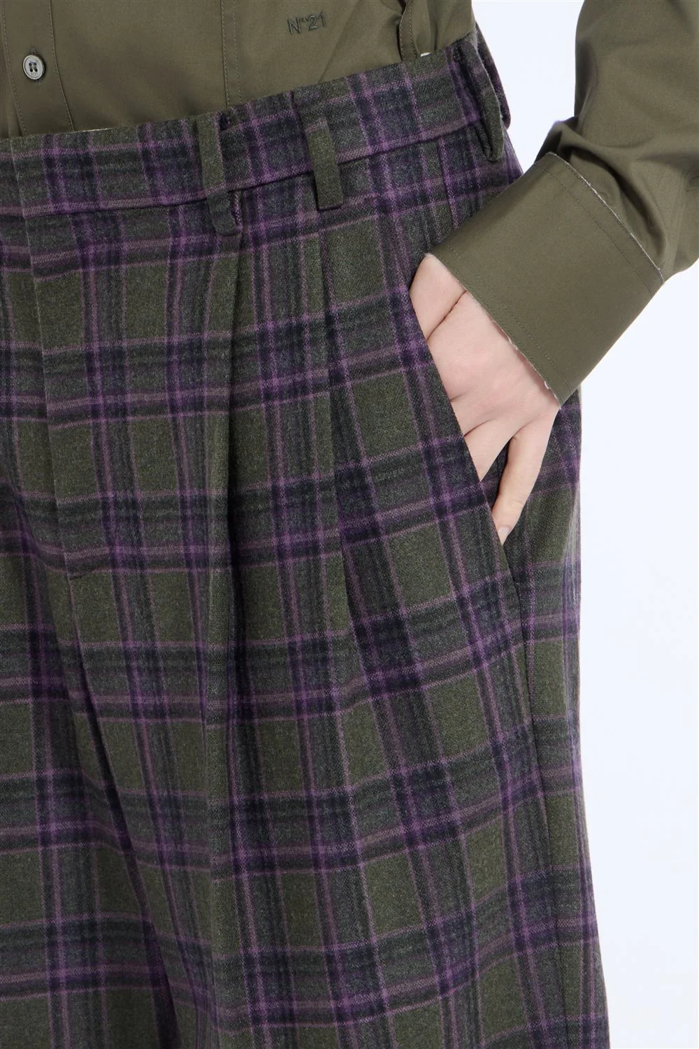Pantalone ampio misto lana - Image 5