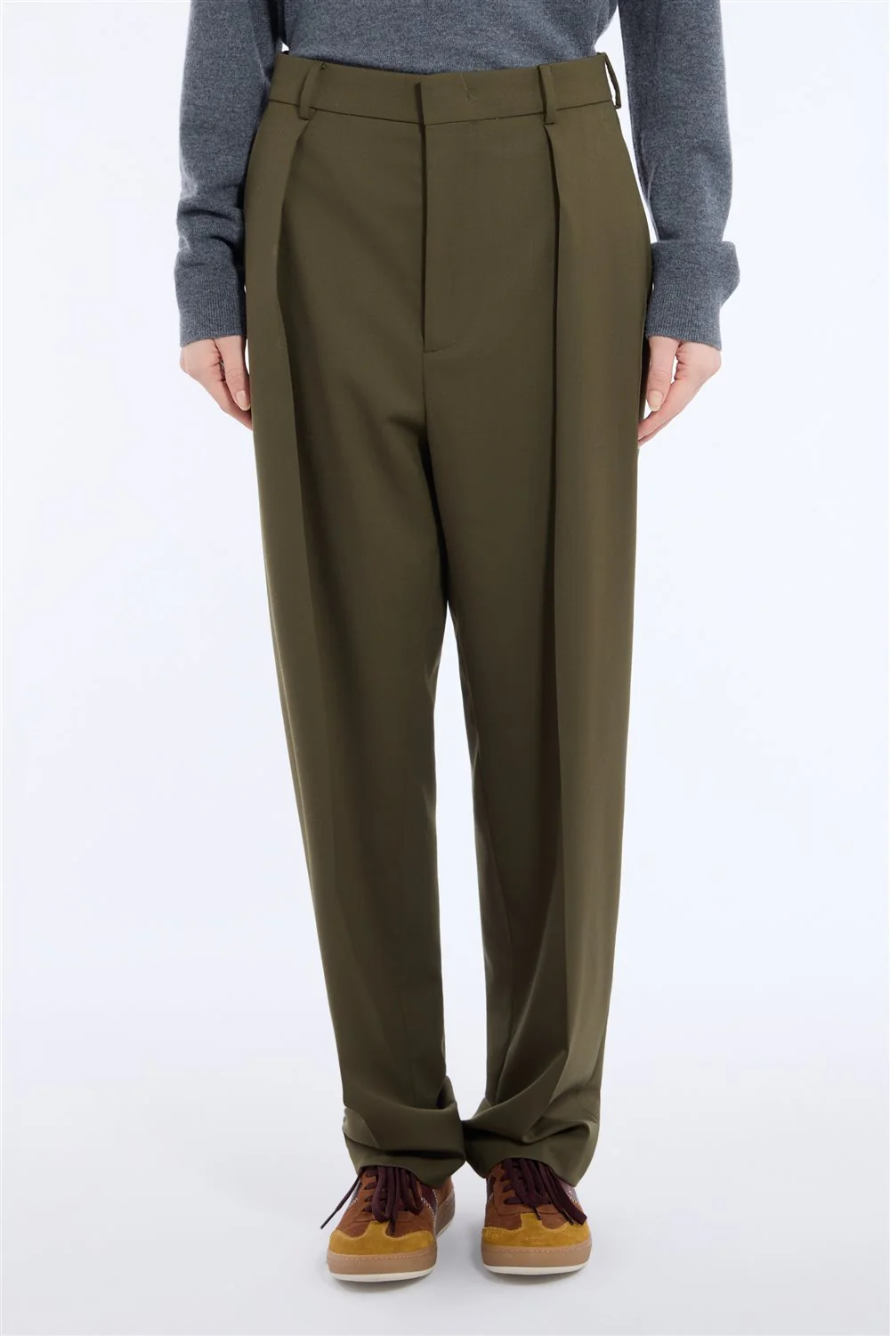 Pantalone in tessuto misto lana - Image 2