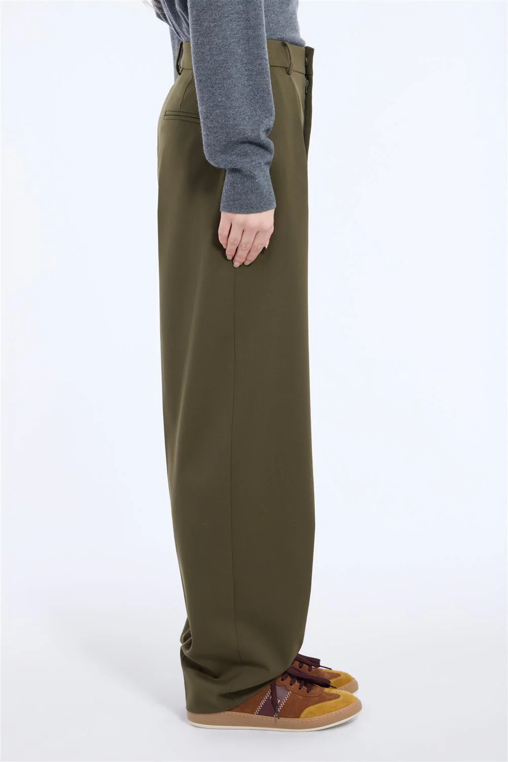 Pantalone in tessuto misto lana - Image 4