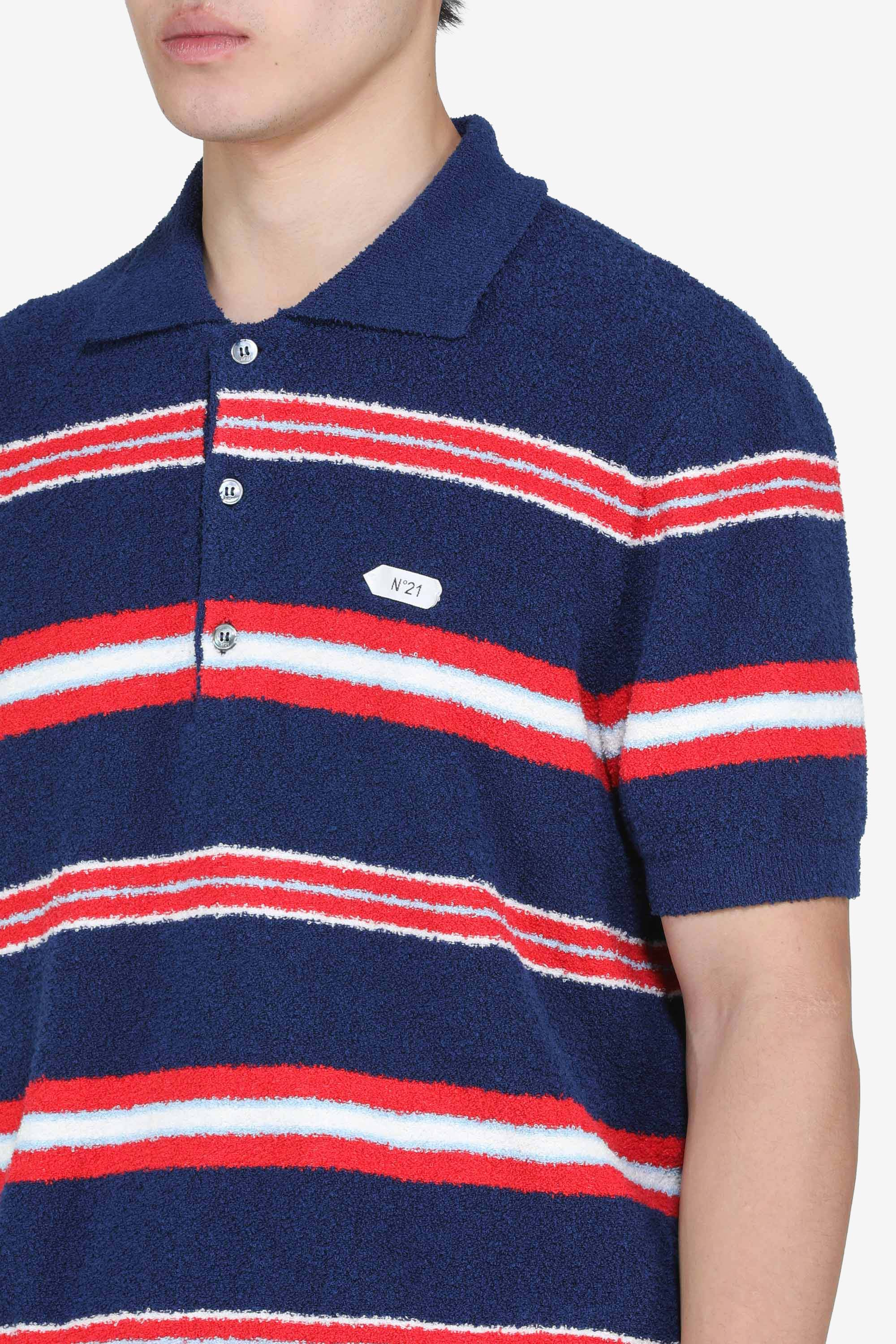 Polo a righe con logo - Image 5