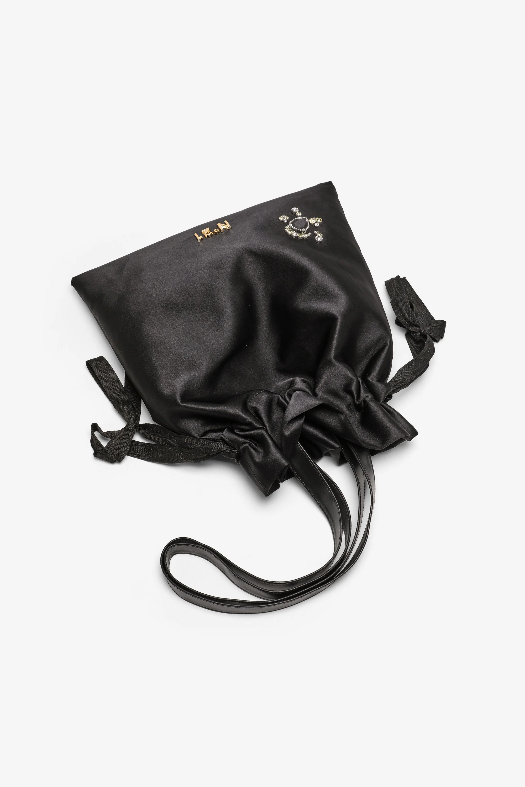 Pouch Bag in satin con dettagli gioiello - Image 2