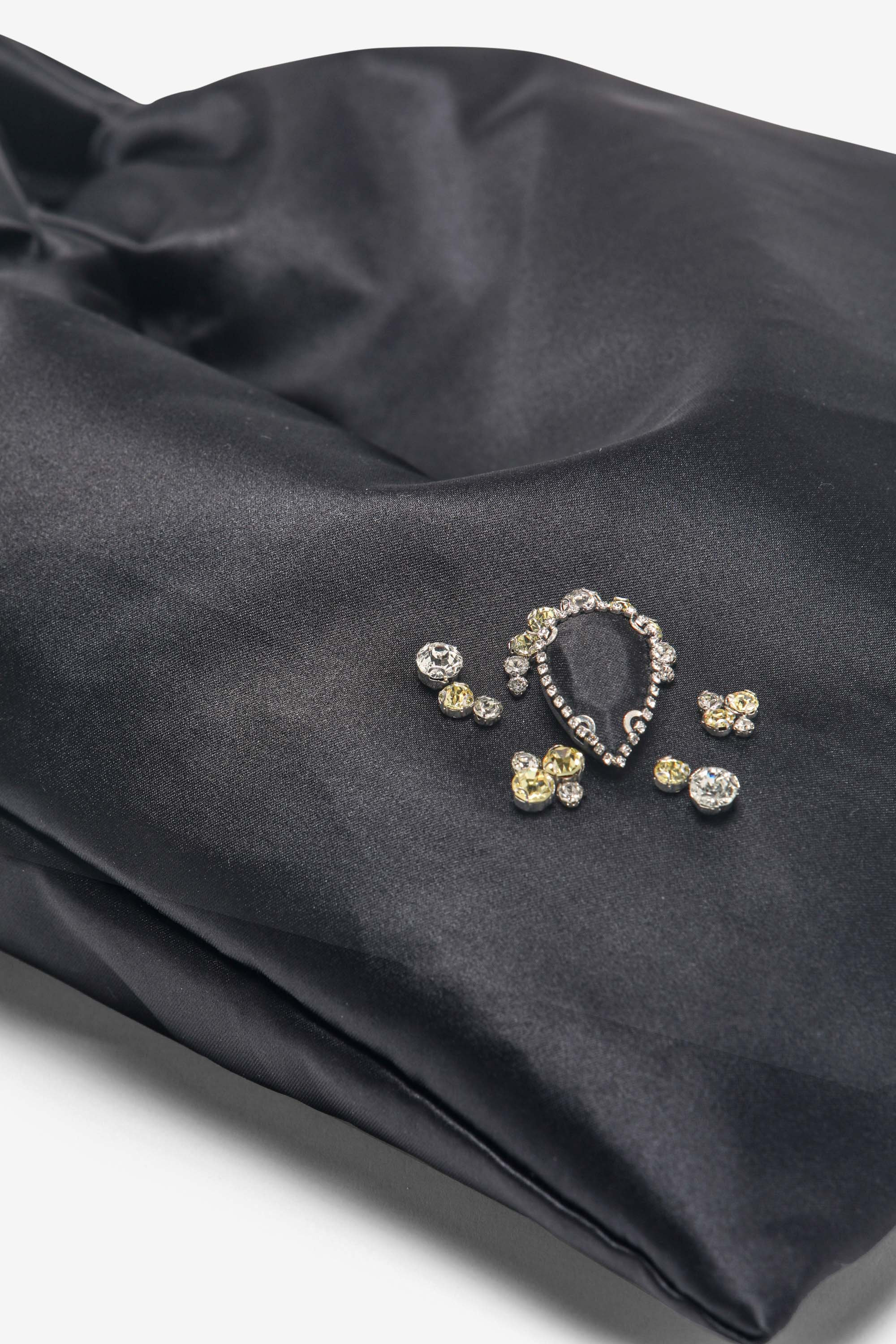 Pouch Bag in satin con dettagli gioiello - Image 4