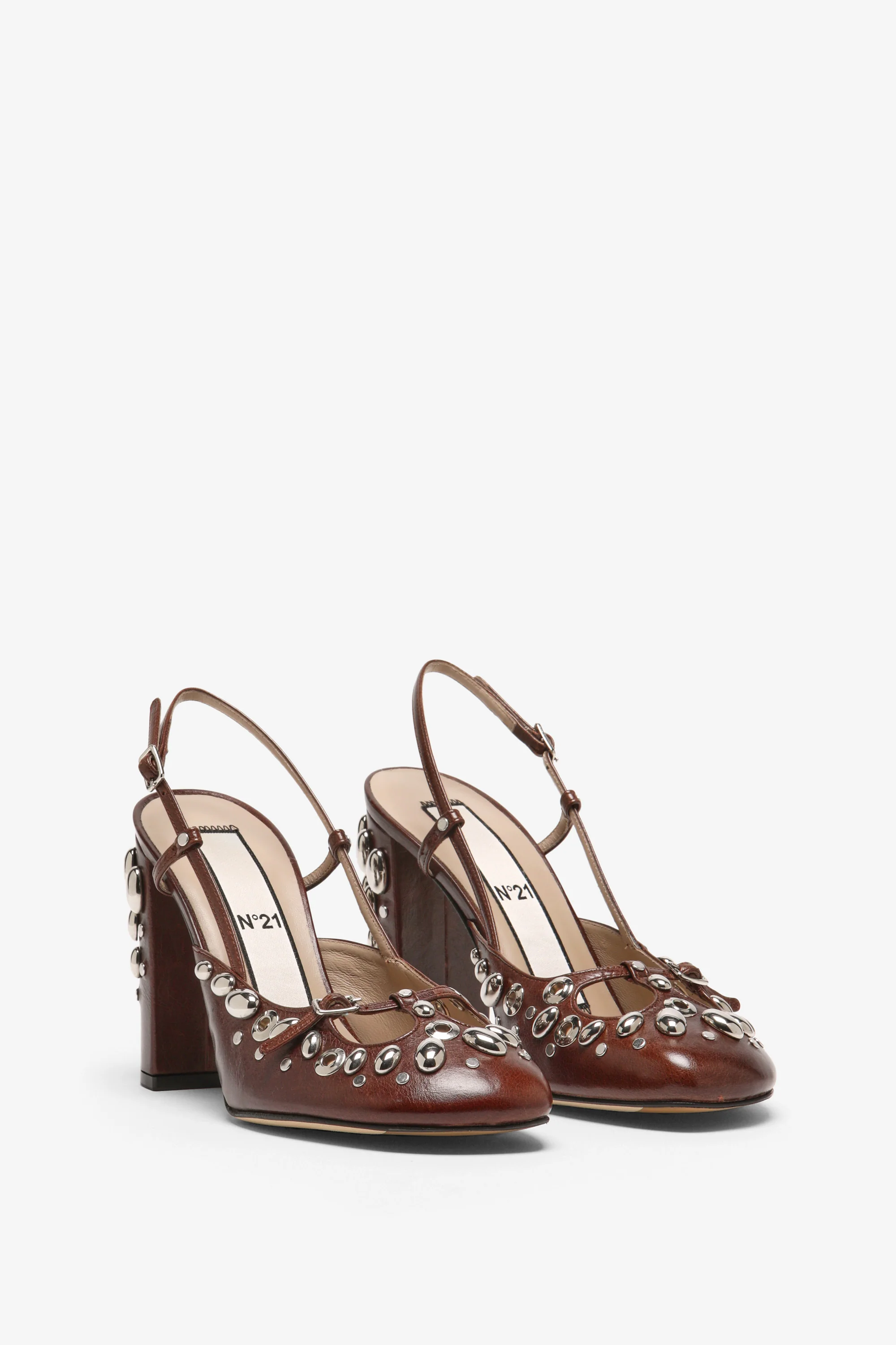 Slingback con borchie