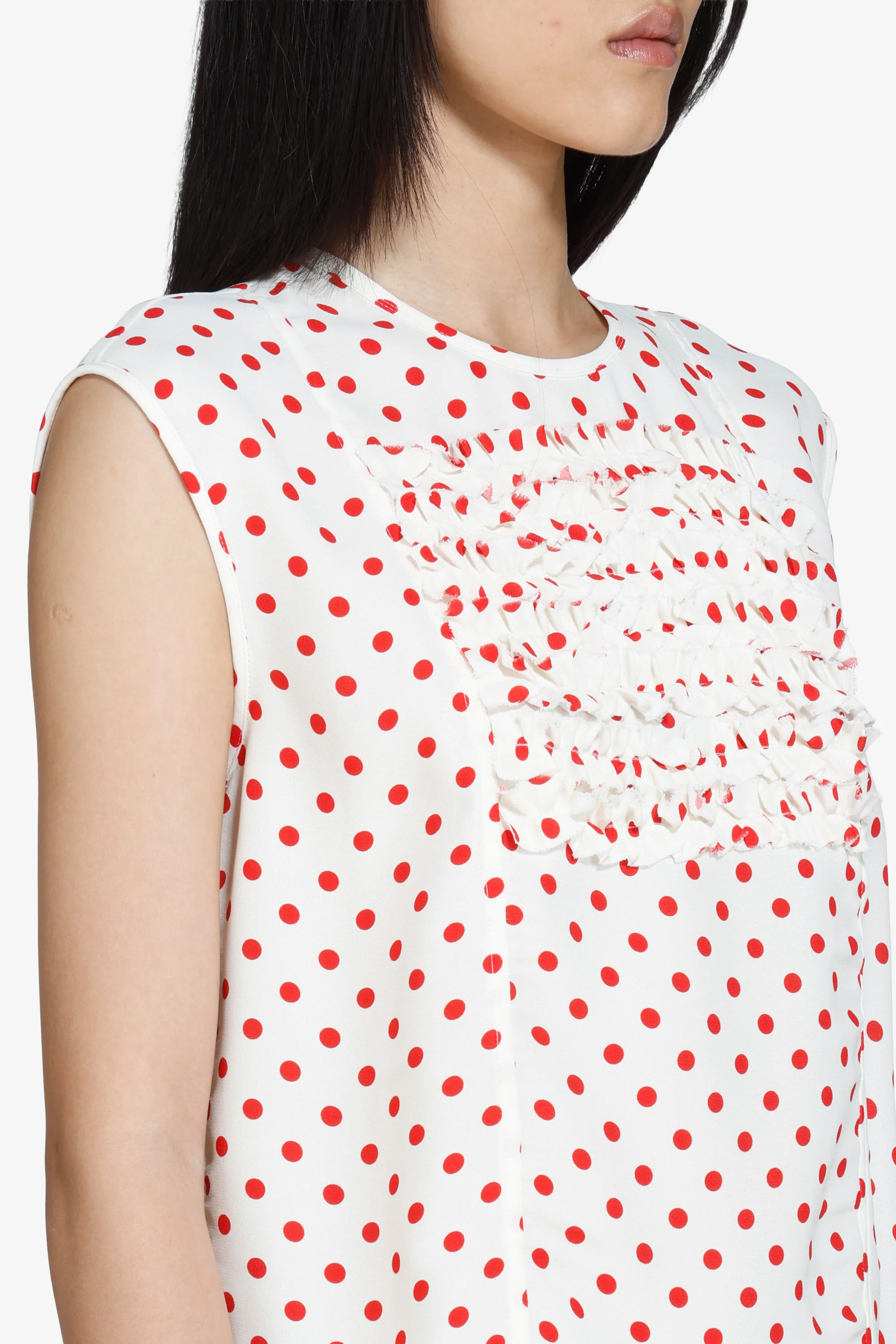 Top smanicato a pois - Image 5
