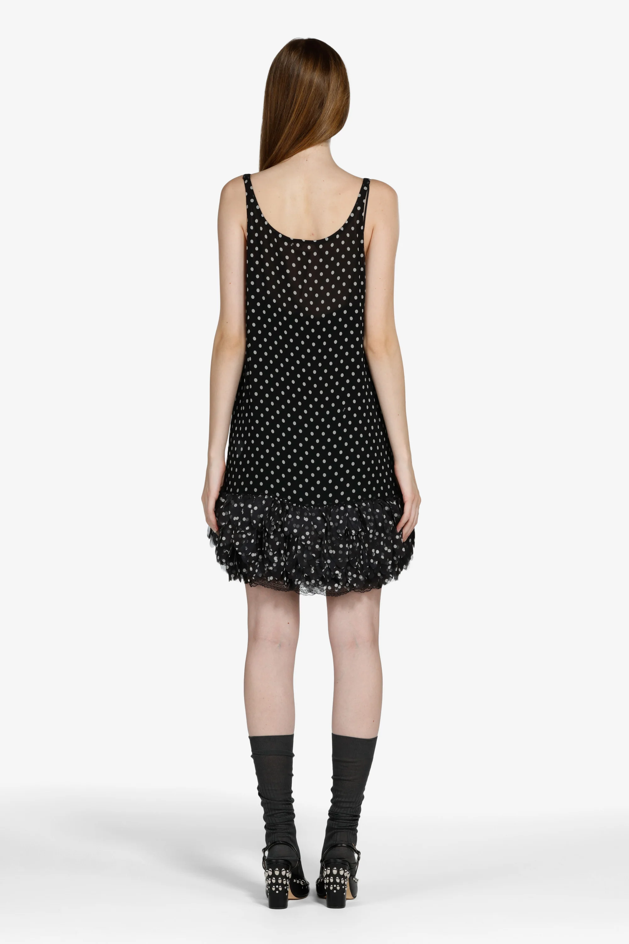 Vestito corto a pois - Image 2