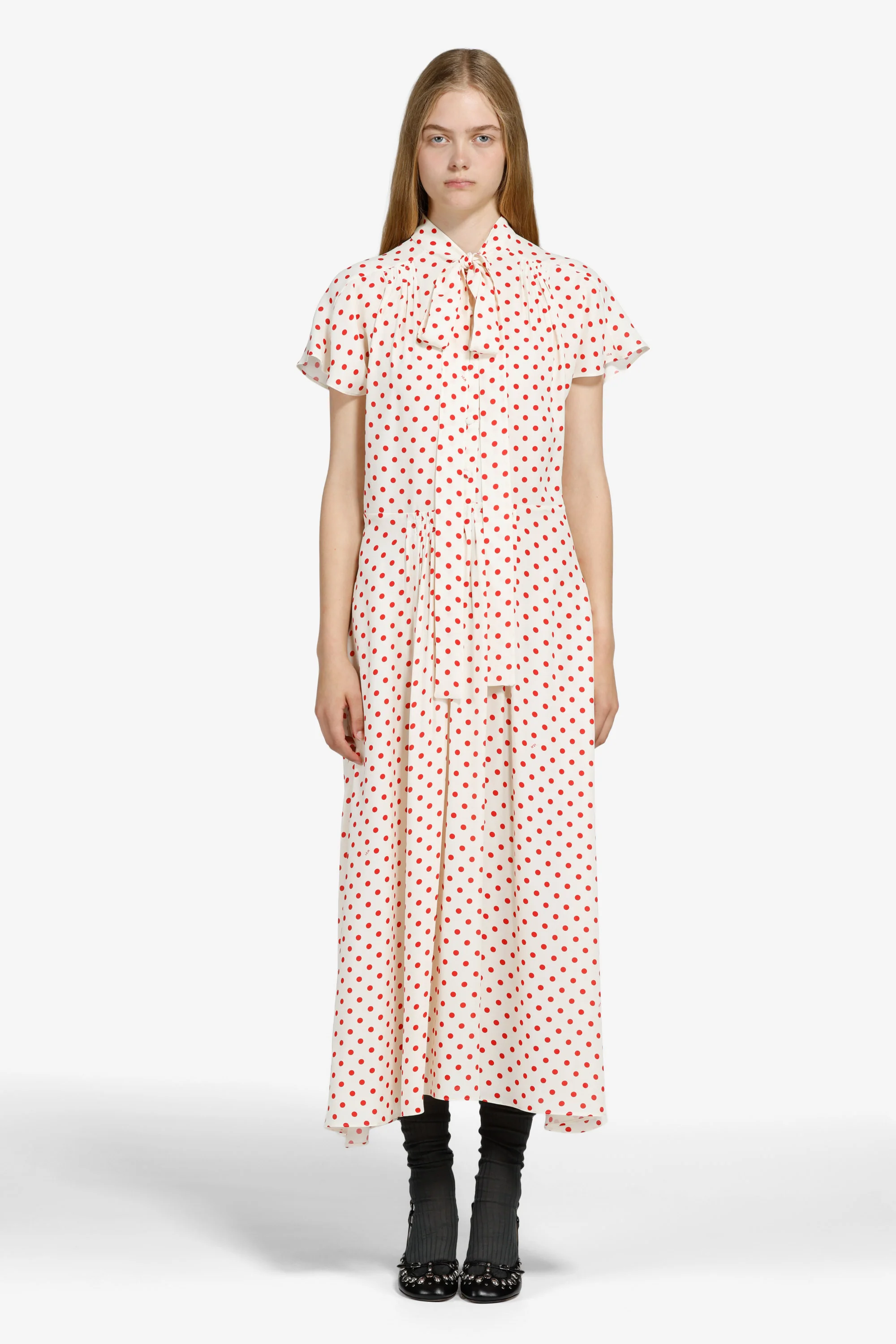 Vestito lungo a pois - Image 4